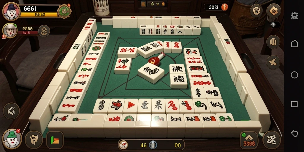 Tampilan gameplay Mahjong yang seru dan menantang di 666I.