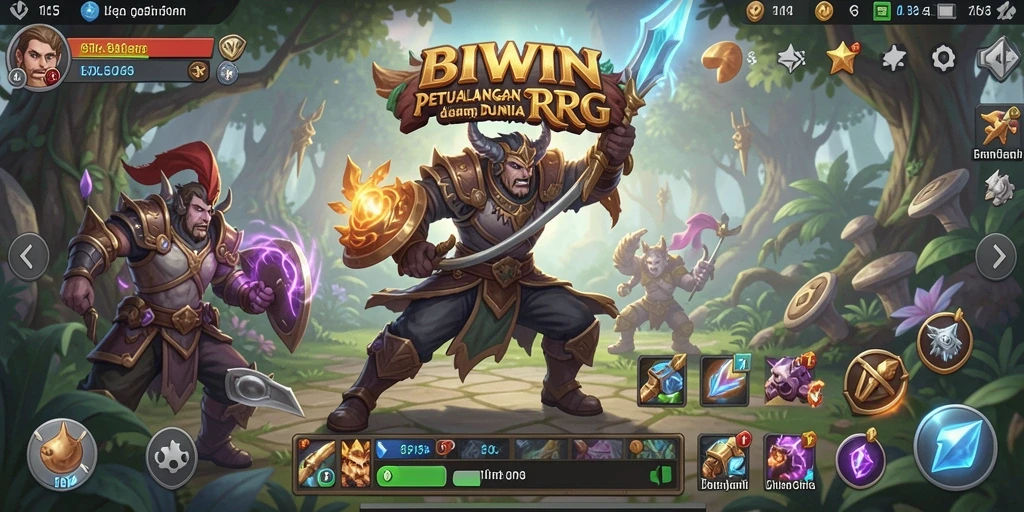 Gameplay RPG BIWIN yang menakjubkan dengan petualangan mendebarkan.