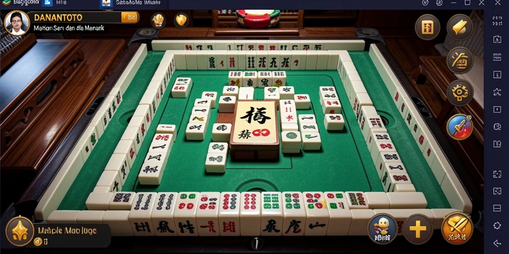 Screenshot permainan <strong>DANANTOTO</strong> menampilkan momen seru saat bermain Mahjong.