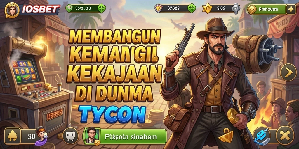 Tampilan permainan IOSBET menunjukkan aktivitas bisnis yang dinamis dan seru.