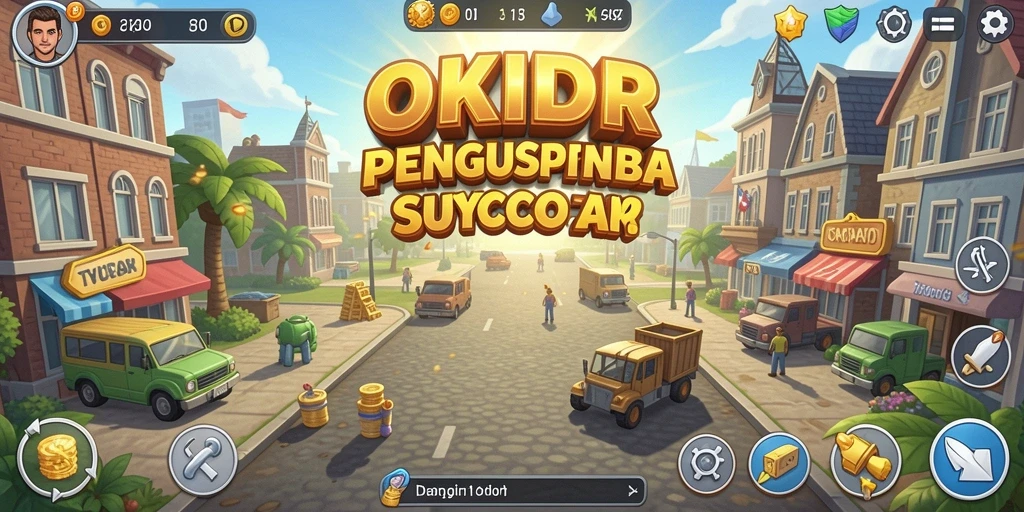 Tampilan gameplay OKIDR yang menarik dan penuh strategi Tycoon.