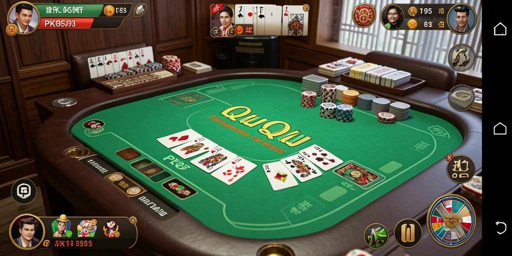 Screenshot gameplay PK95 yang menarik dan penuh aksi QiuQiu.