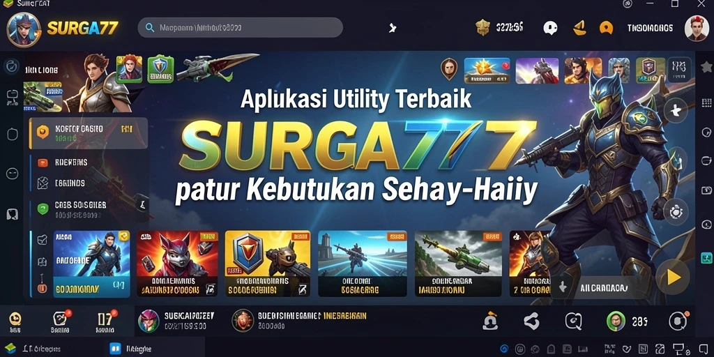 Tampilan antarmuka SURGA77 yang sederhana dan intuitif.