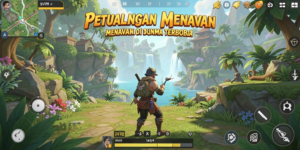Tangkapan layar menampilkan petualangan seru di dunia terbuka SVIP9.